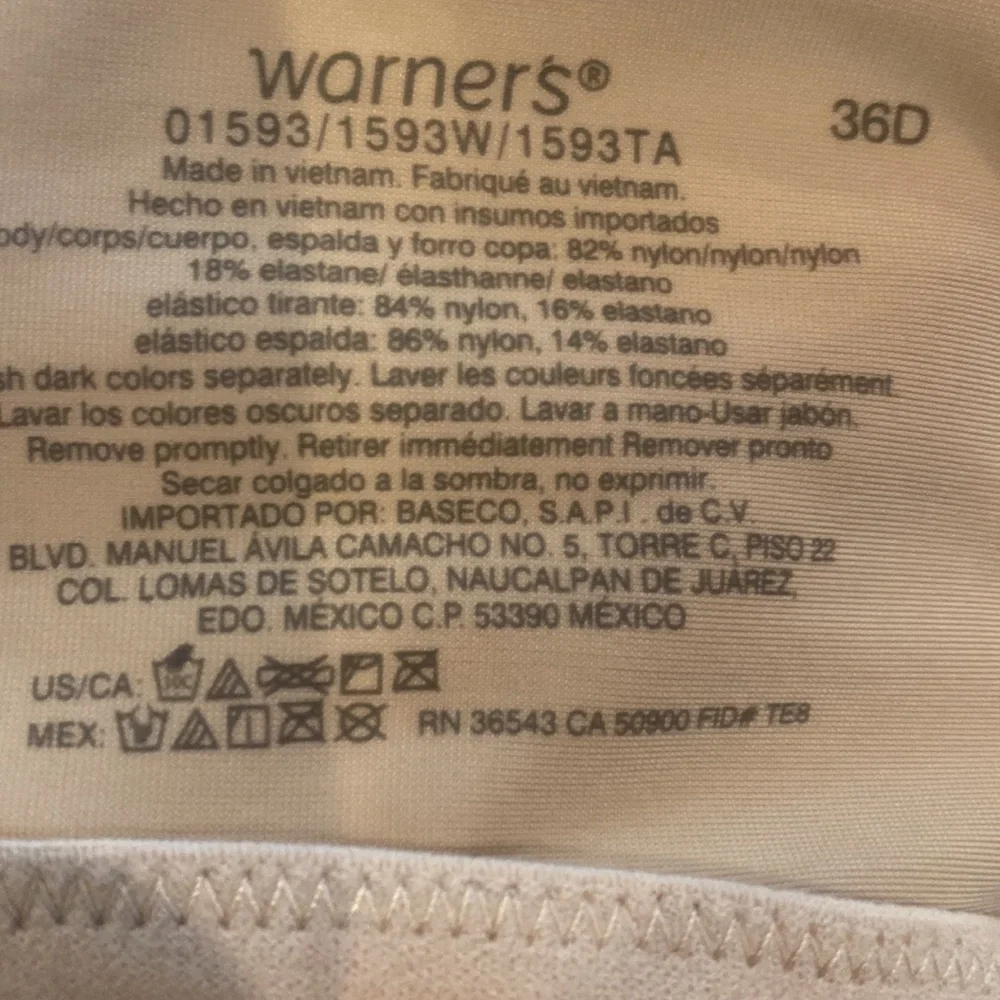 Warners- 36D bra - Picture 4 of 4